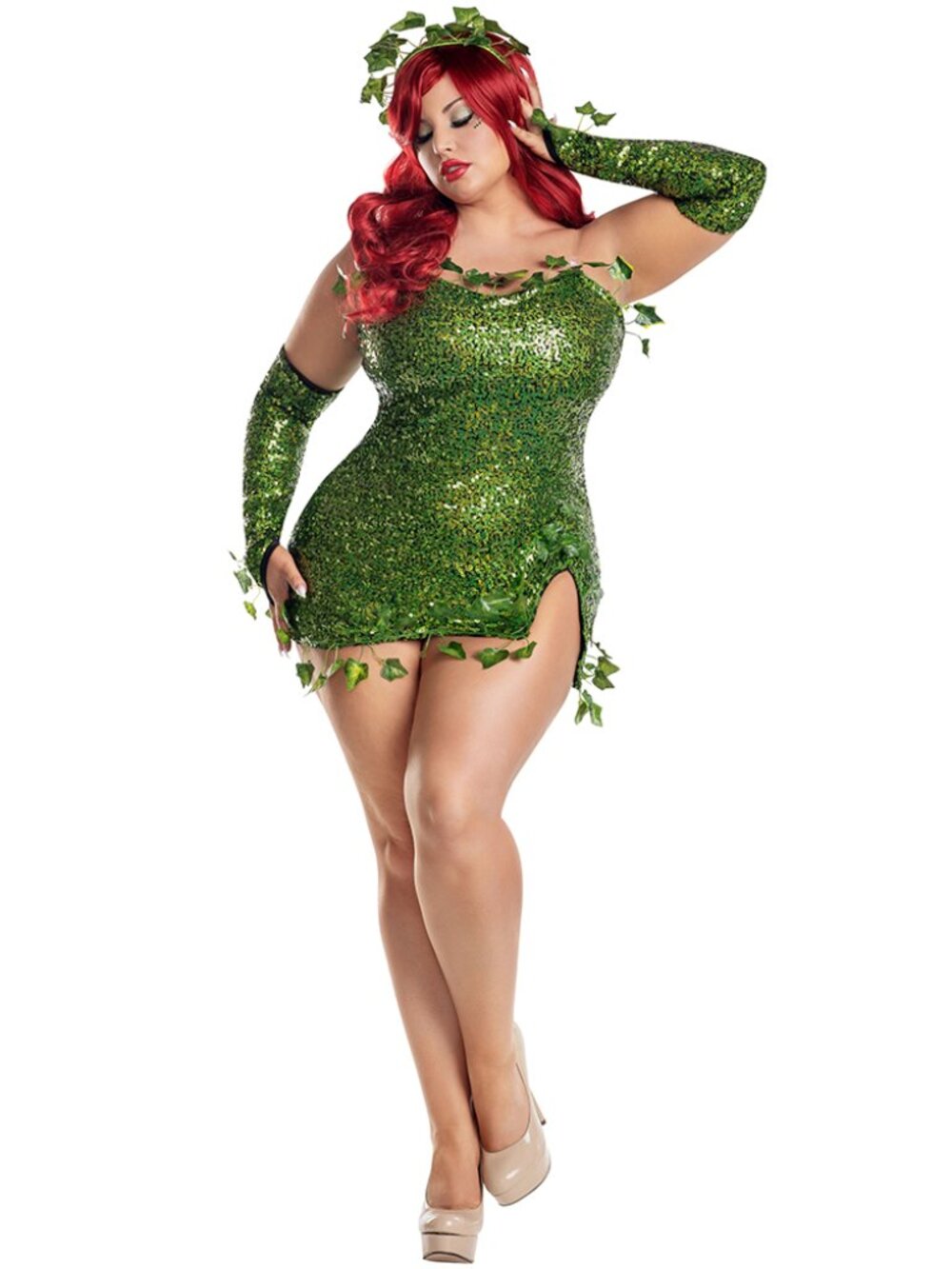 Women’s Plus Size  Poisonous Villain Costume